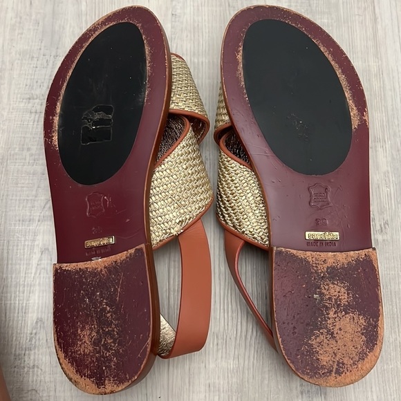 Anthropologie Sanchita Enchino Bejeweled Bug Sandals - Size 39 - Picture 5 of 6